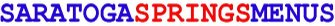 Logo for Saratoga SpringsMenus.com